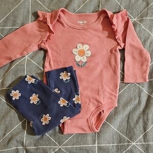 Pekkle Pink and Blue Floral Matching Set